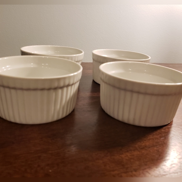 Oven Safe Ramekins Set of 4 White Cordon Bleu - Picture 2 of 8